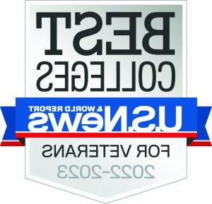 U.S. 新闻与世界报道2022-2023年最佳退伍军人大学徽章